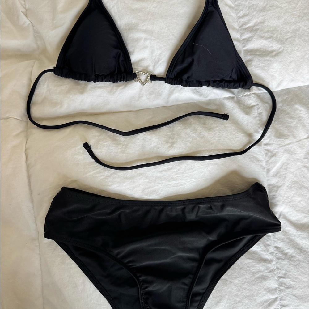 Black Triangle Bikini Set